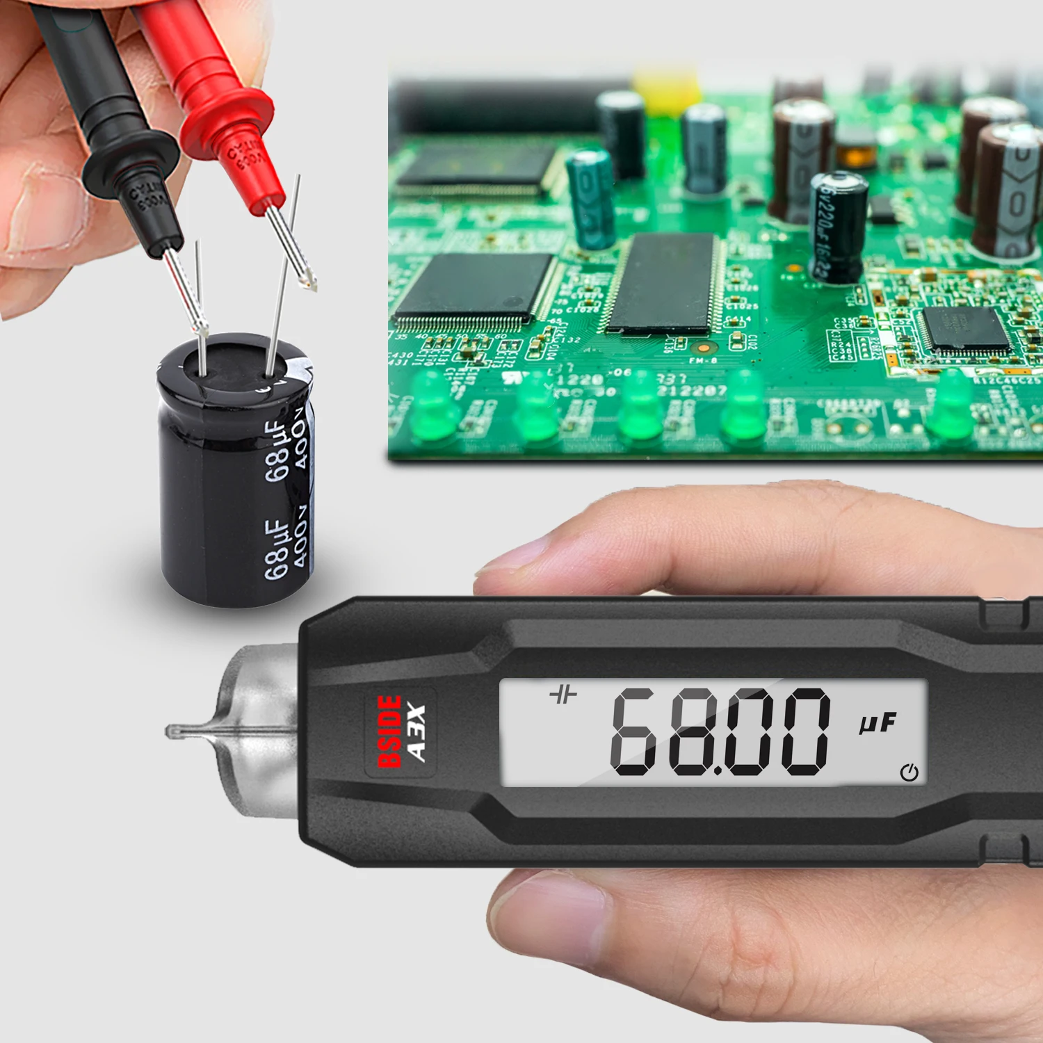 Smart Digital Multimeter Pen Type Multitester True RMS Voltmeter DC AC Voltage C