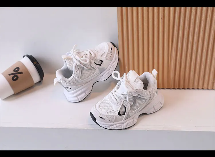 Kids Breathable Mesh Running Shoes - Casual Sneakers for Boys  Girls