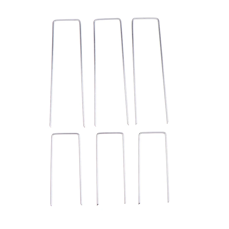 20pcs 10/15cm Garden Stakes Heavy-Duty Sod Pins Anti-Rust Fence Stakes Landscape Staples Steel Sod Pins Garden Fence Stake Home