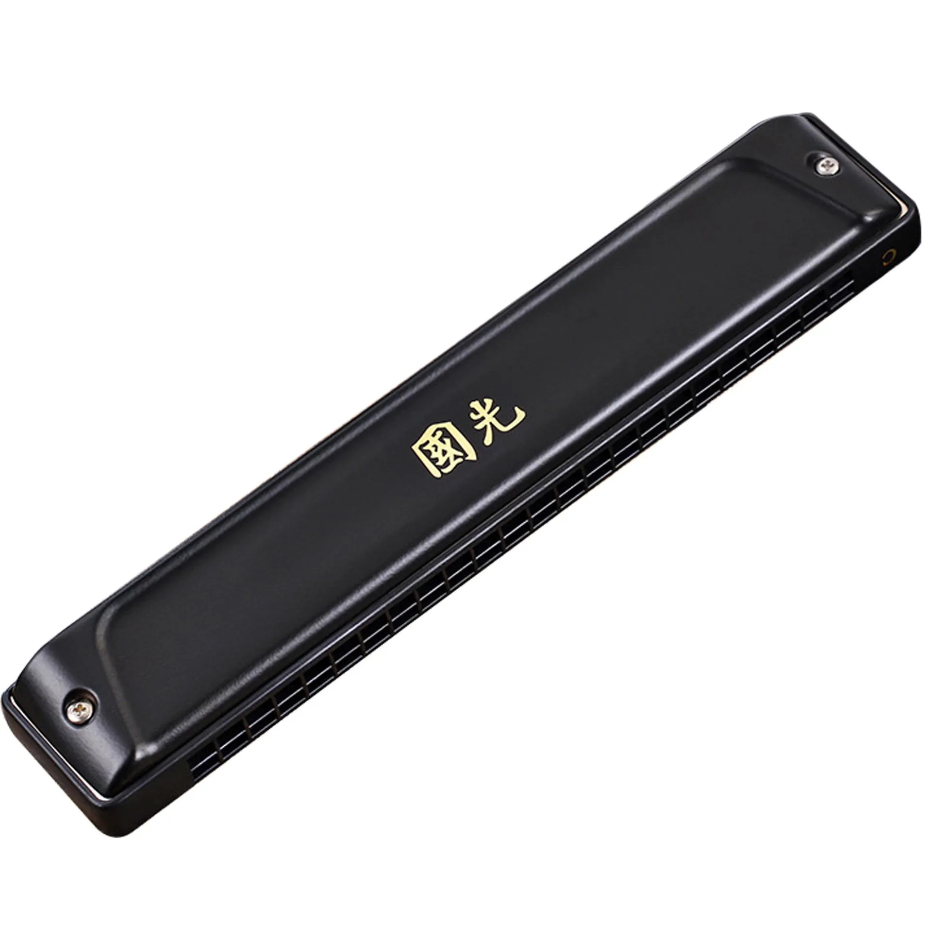 Chromatic harmonica Guoguang harmonica matte 24 holes polyphonic key of #A/B/C/D/E/D/F/G professional performance grade mouth organ