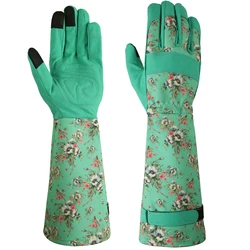 Thorn - Proof Breathable Leather Gardening Gloves - Puncture Resistant for Digging, Planting, and Pruning (A pair)