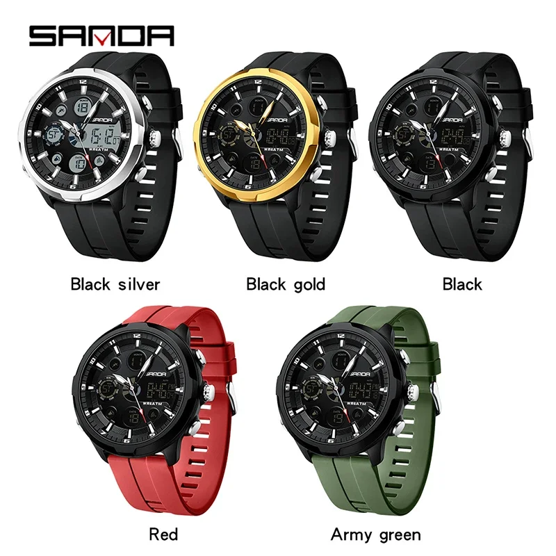 メンズウェア Black Watch Collared Snead Men's Black Watch With Leather Strap Manufacturer, Custom