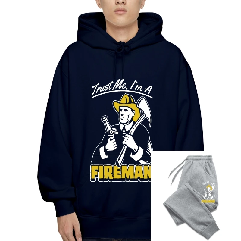 

TRUST ME I'M A FIREMAN FIREFIGHTER FIRE MAN FIGHTER SweaHoody Sweatshirt Hoodie ADULTS & KIDS FleeceS