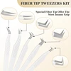 SENSE LASHES Anti-slip Eyelash Extension Tweezers Stainless Steel Fiber Tip pinzas extensiones de pestañas Makeup Tools 4
