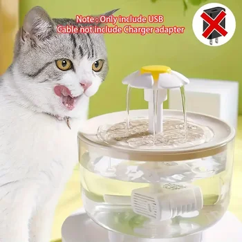 5V USB Powered Whisper-Quiet Automatic Pet Water Fountainfor Cats dog - Food-Grade Pp Material, Low Voltage Operation 2