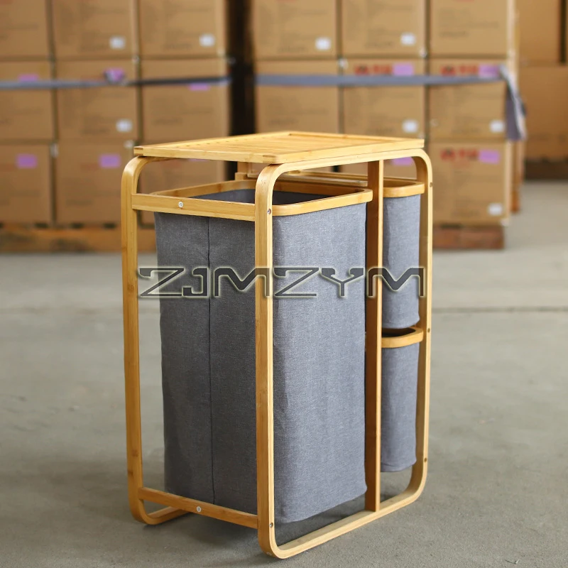 Laundry Basket Foldable Laundry Basket Large Storage Bin with MultiLayer Separation Functional Organizer for Dirty Clothes