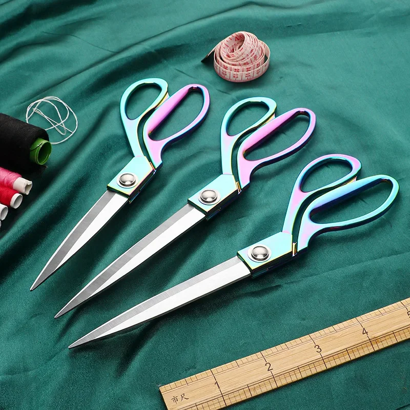 Sewing Scissors Stainless Steel 8/9/10inch Fabric Cloth Cutter Diy Sewing Tools sewing scissors