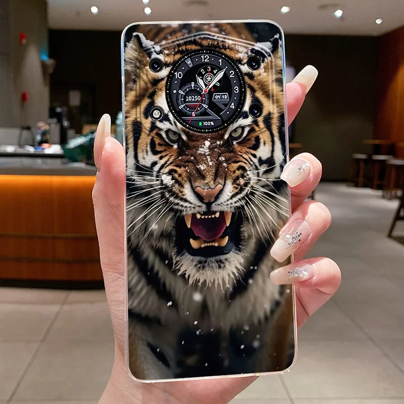 Stylish Transparent Silicone Shockproof Butterfly Design Soft Phone Case