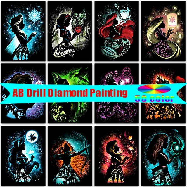 Full Square Round Diamond Embroidery Cross Stitch 5D DIY Diamond Painting  Mosaic Disney Princess Rapunzel Frozen