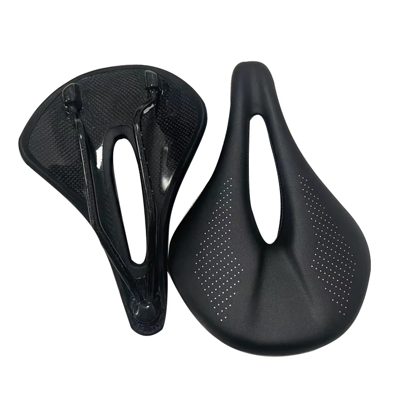 Bicycle Saddle Saddle Cushion Full Carbon MTB/Road Bike Saddle Carbon Rails 240*143/155mm