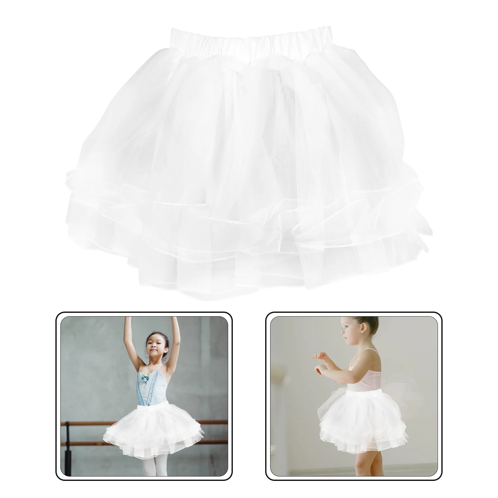 Children Tutu Skirt Toddler Petticoat Girls Pannier Underskirt for Kids Crinoline