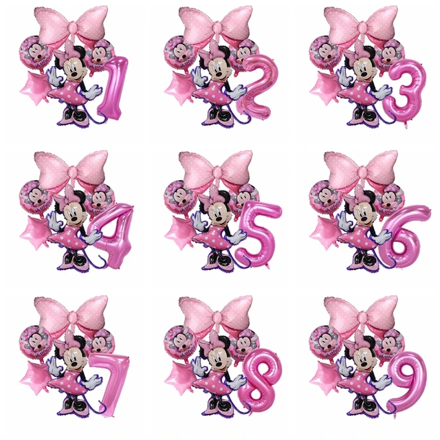 1set Disney Minnie Mouse Thème Fille Fête D'anniversaire Décor