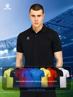 Kelme Polo Shirt Men Summer Quick Drying Short Sleeve T-shirt Club Training Football Uniforms Custom Culture Shirt - Image 3