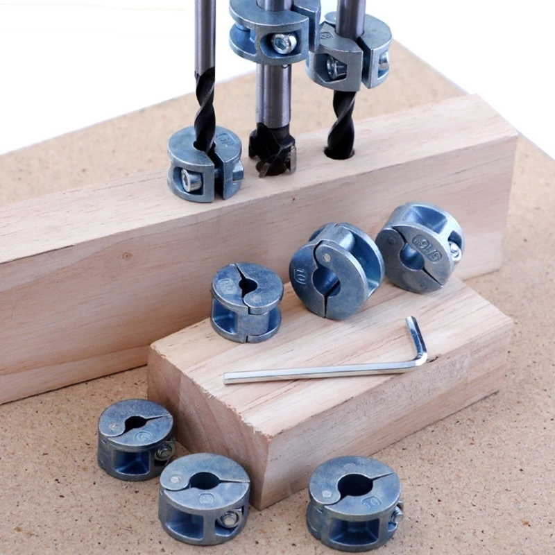 Woodworking Drill Stop Collar Set 5mm-11mm Drilling Bit Depth Stopper Ring