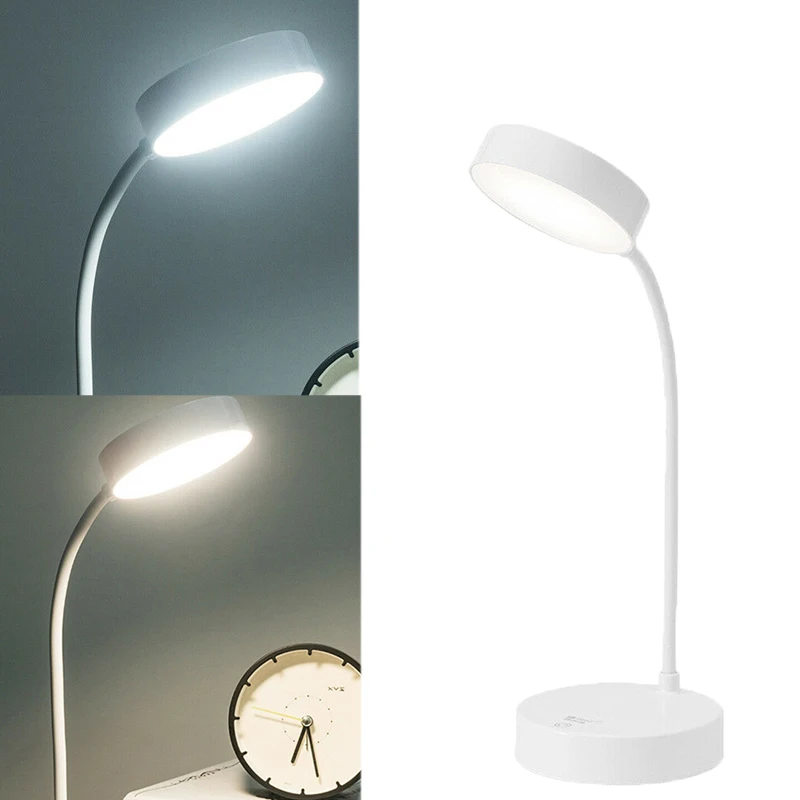 

LED Dimmable 3 Color Modes Desk Table Lamp Reading Night Light Bedside Touch USB Rechargeable For Living Room Bedrooms Office