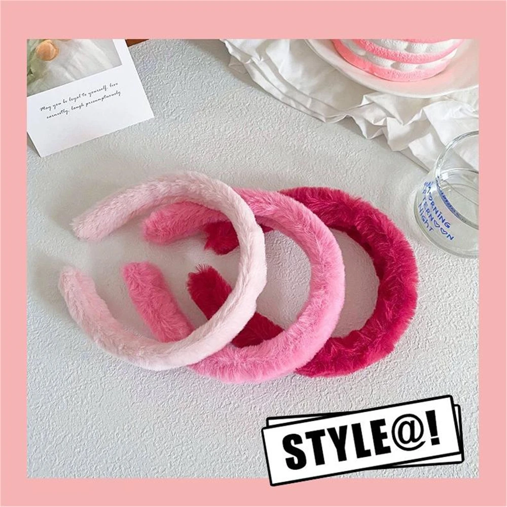 Hair Accessories Headband Korean Plush For Women Autumn Winter