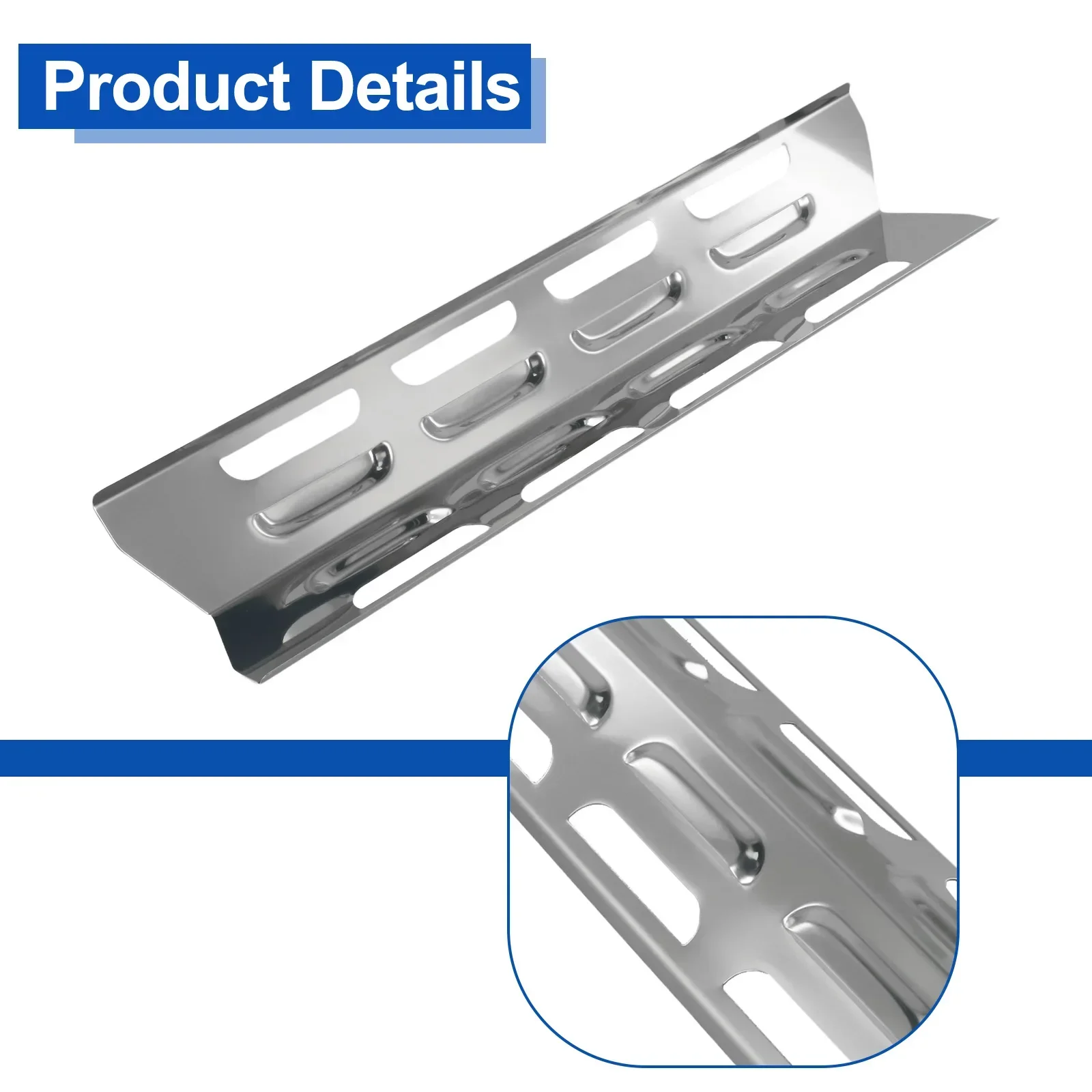 Grill Heat Plate Shield Heat Tent Replacement Parts For BBQ Gas Grill Plate Shield Tent Barbecue Flame Tamers 4Pcs Home
