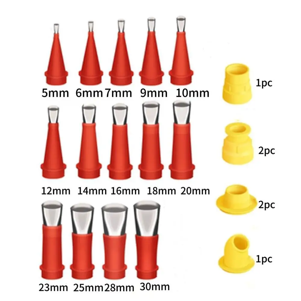 14+6PCS StainlessSteel Caulk Nozzle Applicator Caulking Finishing Finisher Silicone Sealant Sink Tool Bathroom Kitchen Tool 4