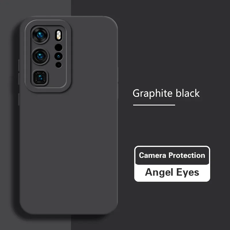 Luxurious Soft Matte Liquid Silicone Case for Huawei - Angel Eyes Design