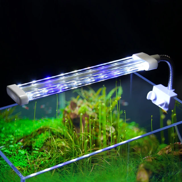Éclairage LED pour aquarium, 20-63cm, 110V-240V, contrôleur externe, avec  flexibles extensibles, lumière précieuse pour poissons