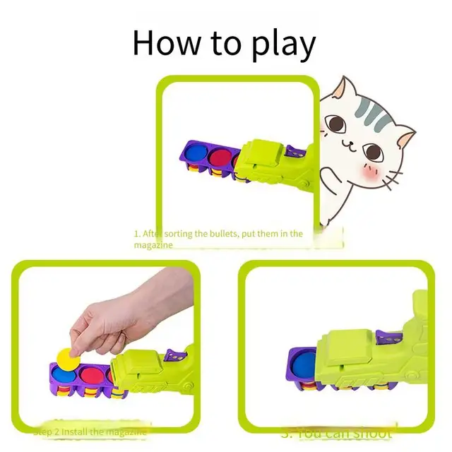 Funny Cat Toys Creative Turnip Gun Reusable Foam disc  Pet Hunting Interactive Toy Dog Cat Pet Supplies 4