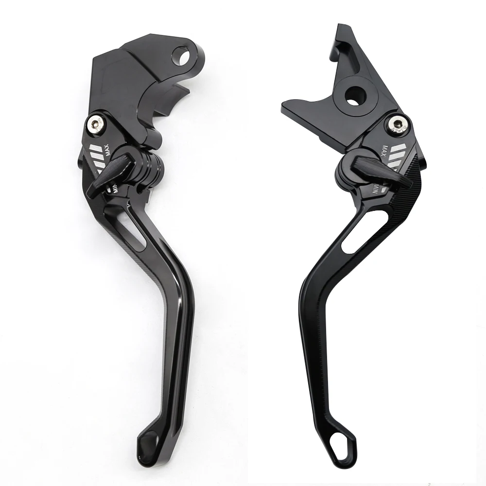 CNC Brake Levers GZYF Short Brake & Clutch Lever Set For Suzuki GSXR 600/750 /1000 Short Brake Clutch Levers Suzuki GSXR CNC Aluminum - Foto 3