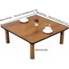 Japanese-Style Square Folding Tea Coffee Table,Small Desk, for Tatami Sitting On The Floor Bedroom Bay Window Tea Room 3