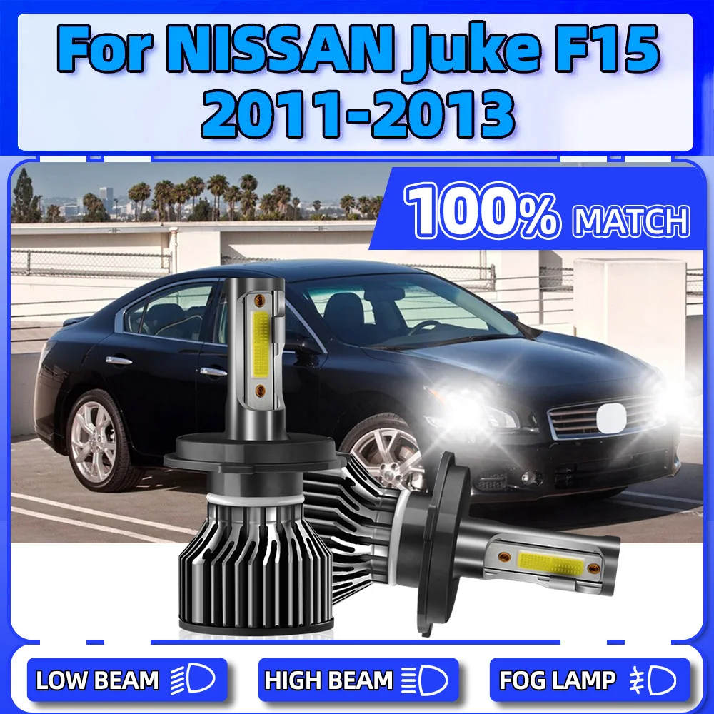 

Canbus LED Headlight Bulbs 20000LM Front Lights 120W Auto Lamp 12V 6000K CSP Chips Car Lights For NISSAN Juke F15 2011 2012 2013