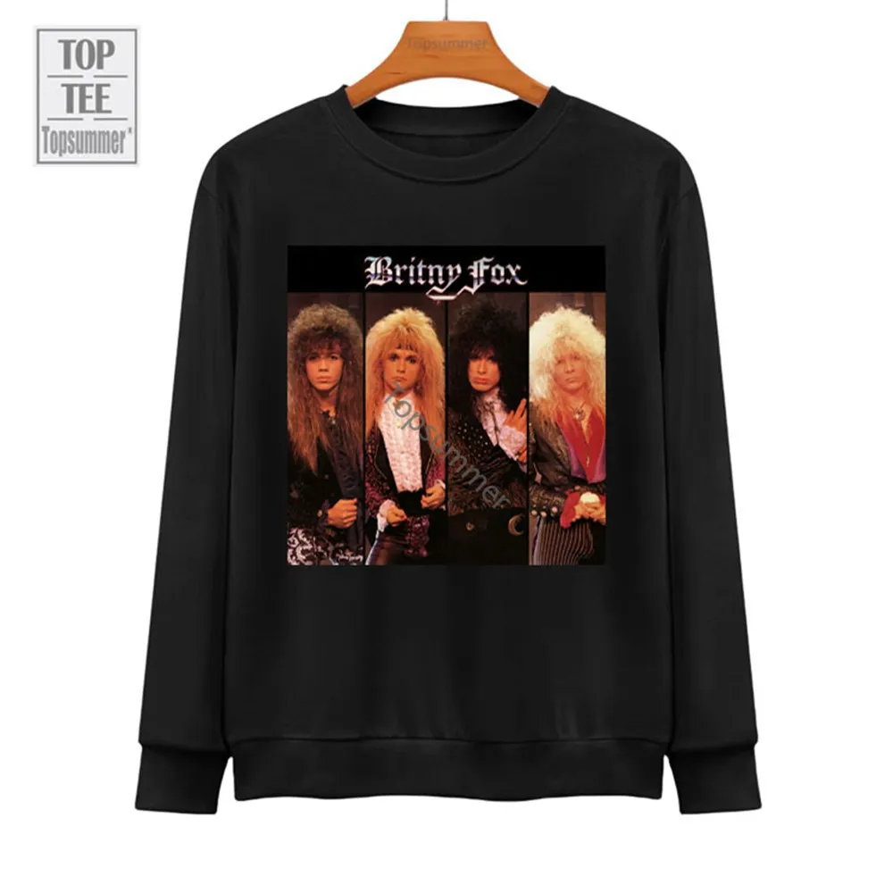 

Britny Fox Album Sweatshirts Britny Fox Tour Sweatshirt Couples Pop Fashion Black Hoodies