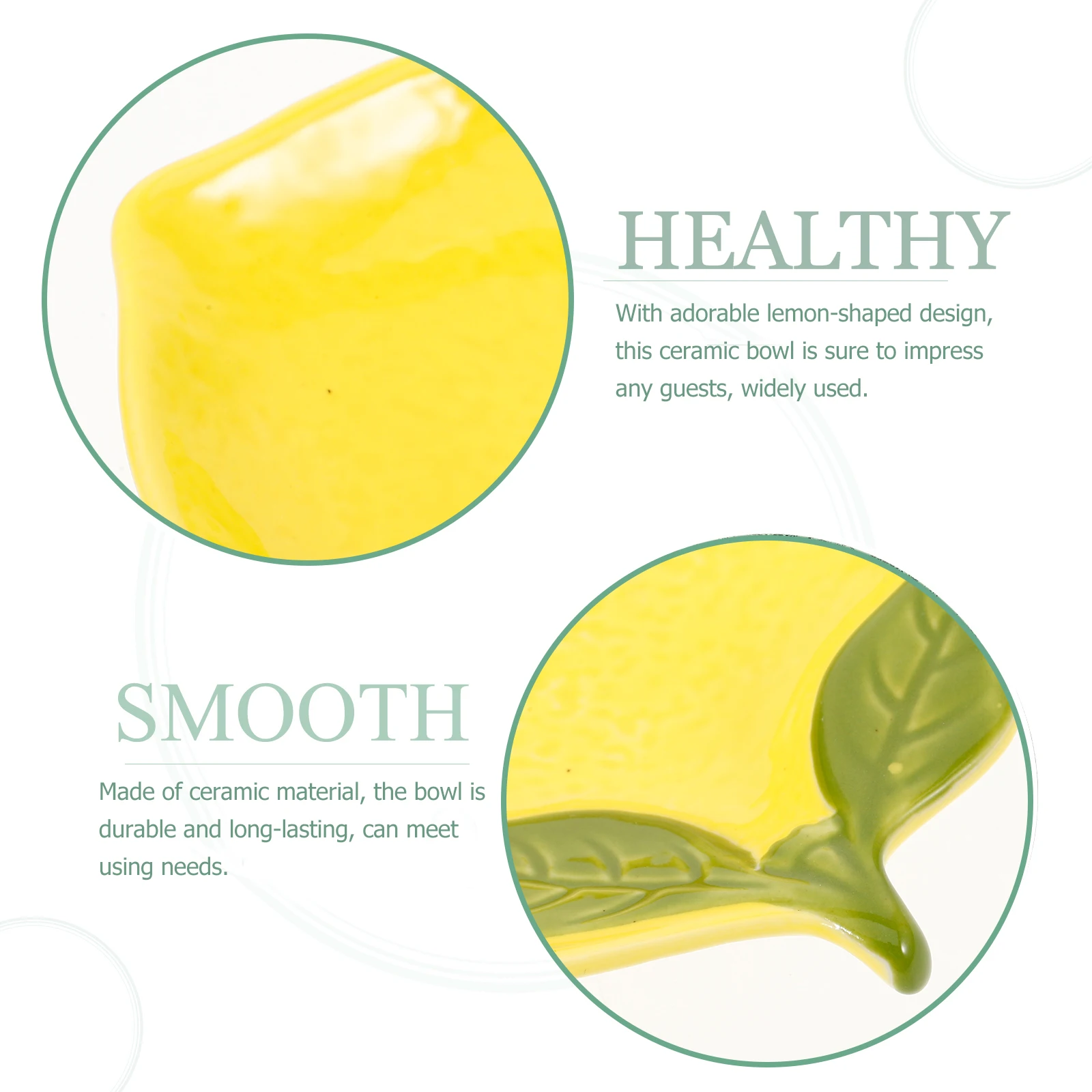 4Pcs Lemon Plates Lemon Shaped Bowl Dessert Bowl Ceramic Aesthetic Serving Salad Ceramic For Dessert