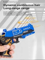Continuous Fire Rubber Band Pistol Simulation Foldable Launcher Repeated Manual Shooting Game Competitive Target Sport Toy Guns 2