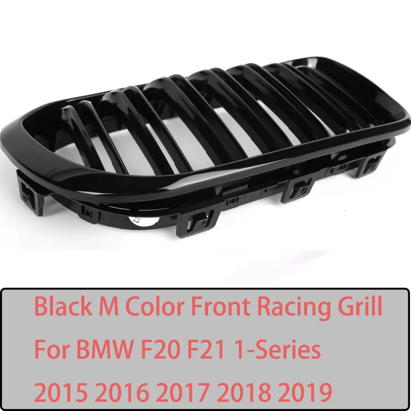 F20 F21 LCI Replacement Front Bumper Kidney Grille Car Styling Racing Grills For BMW 1 Series Facelifted 2015-Hatchback