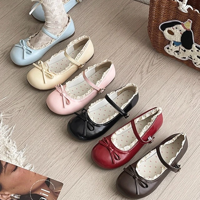 Round-Toe Ballet Flats – Soft Comfort Everyday Shoes