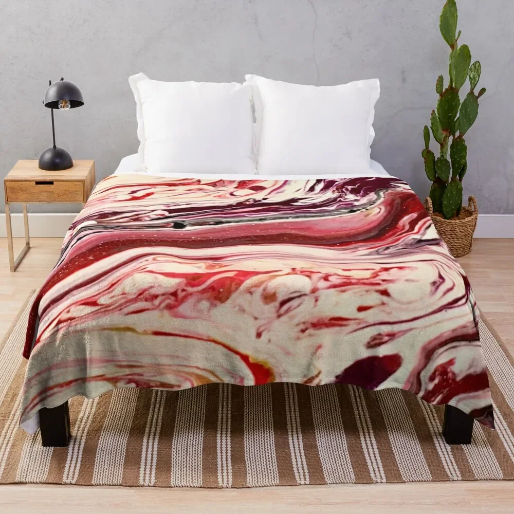 

Liquid Acrylic 2 Throw Blanket Luxury Designer Flannel Blankets