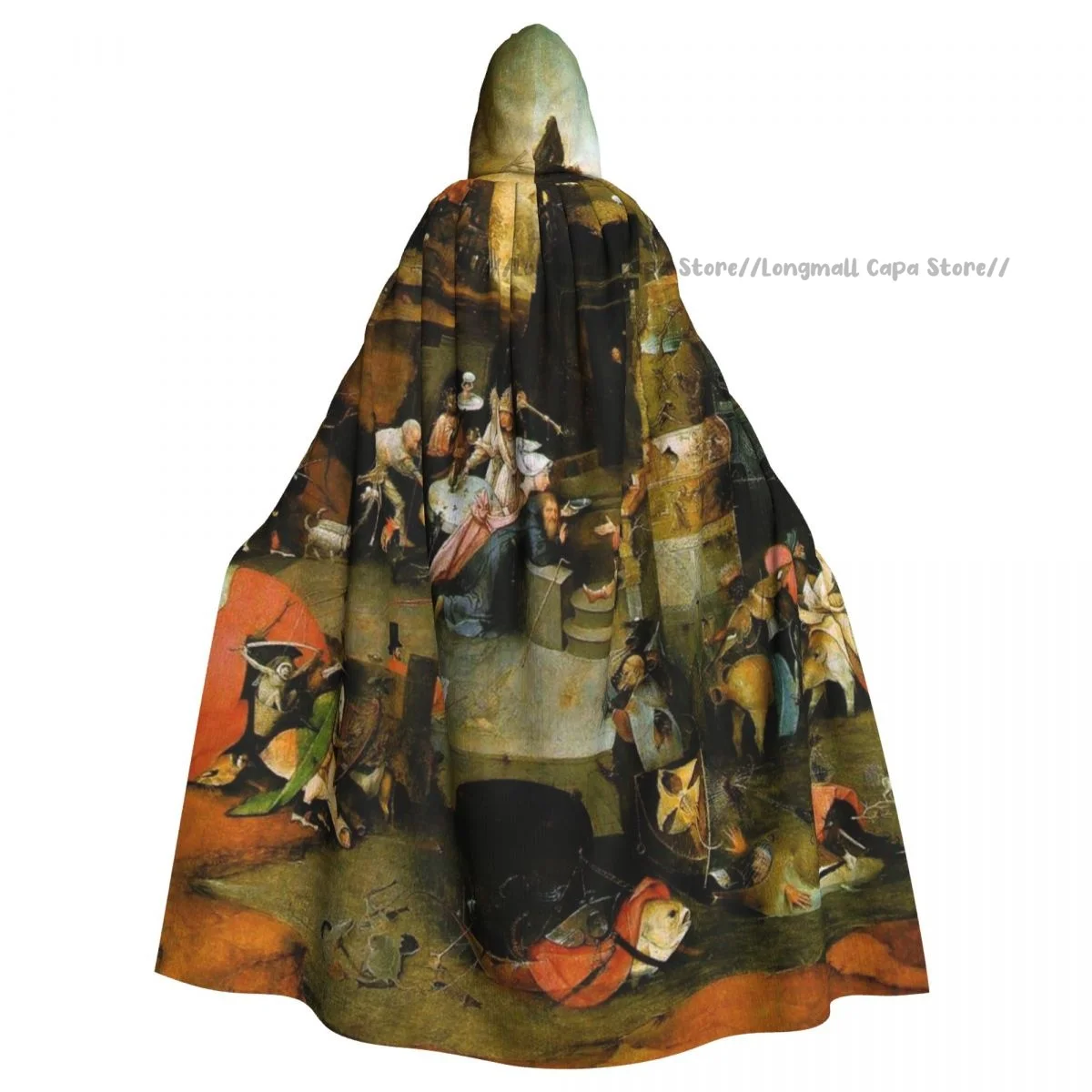 

Temptation Of St. Anthony Central Cloak Hooded Cosplay Costume Halloween Adult Long Party Cape