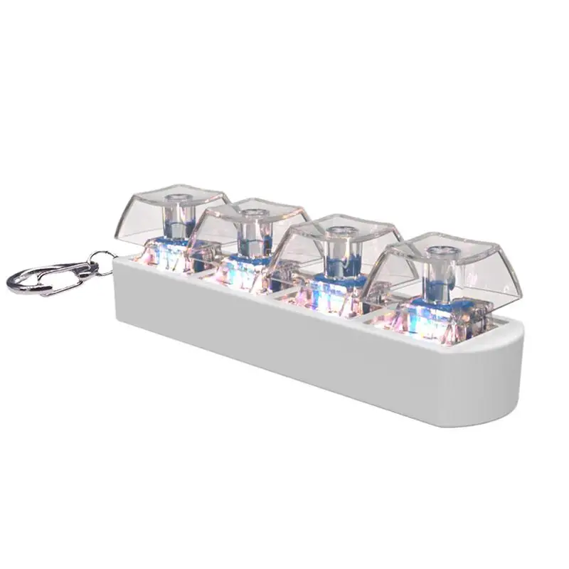 Keyboard Key Toy Party Stress Relief DIY Fidget Button Keycap Fidget Keychain Keyboard Keychain Toys Finger Caps Toy