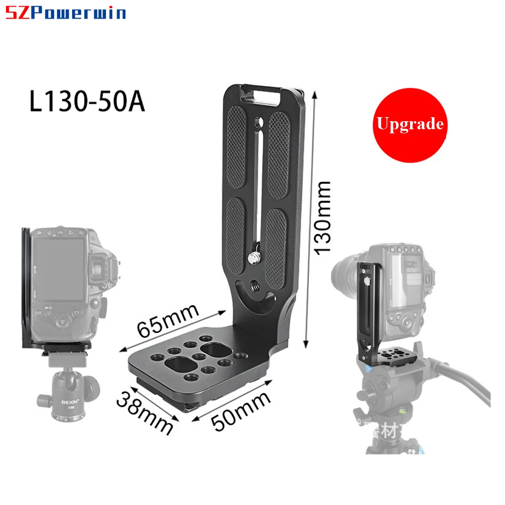 Camera Tripod L Plate 1/4" Screw Adapter Mount Universal Vertical Shot Quick Release For Camera Tripod Stabilizer Gimbal Ballhead, camera tripod plate,camera l plate