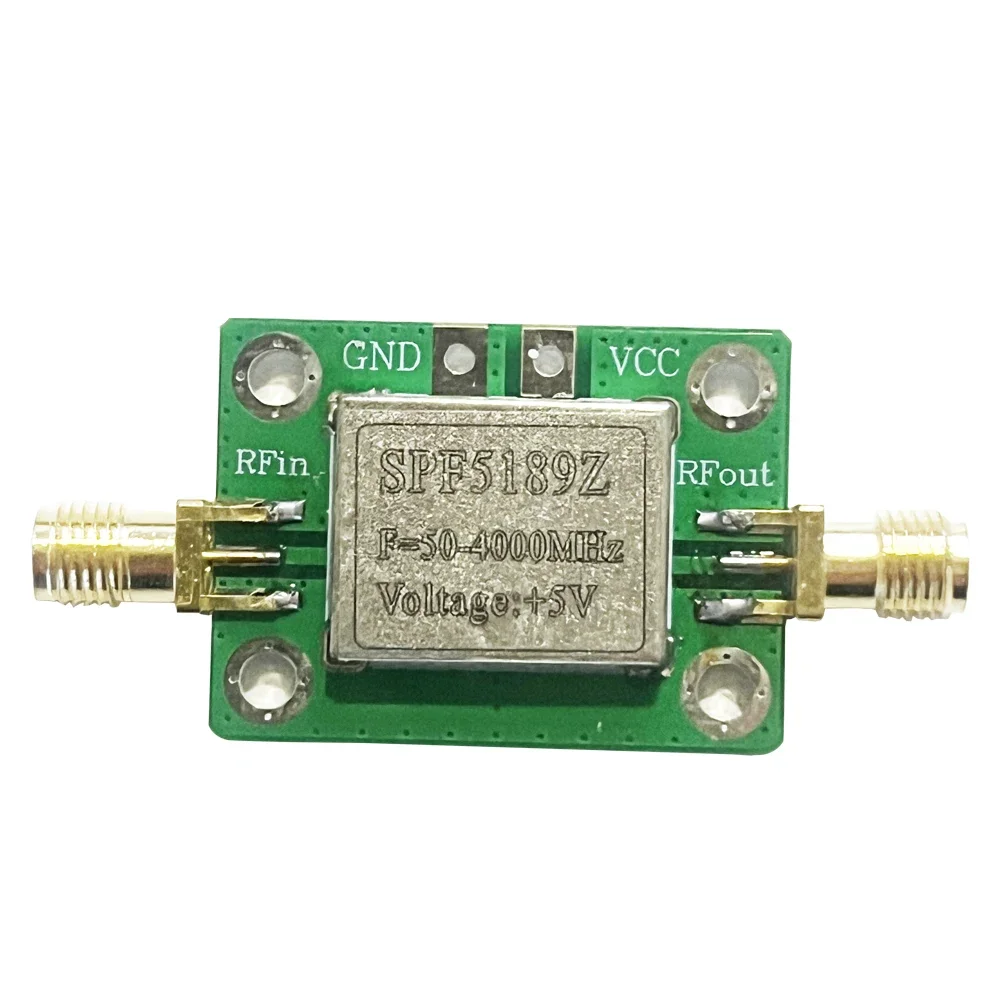 SPF5189 LNA 50-4000MHz/5-6000mhz RF Low Noise Broadband Signal Amplifier 0.6dB/20dB Gain RF Signal Receiver Module Shield Board rf amplifier