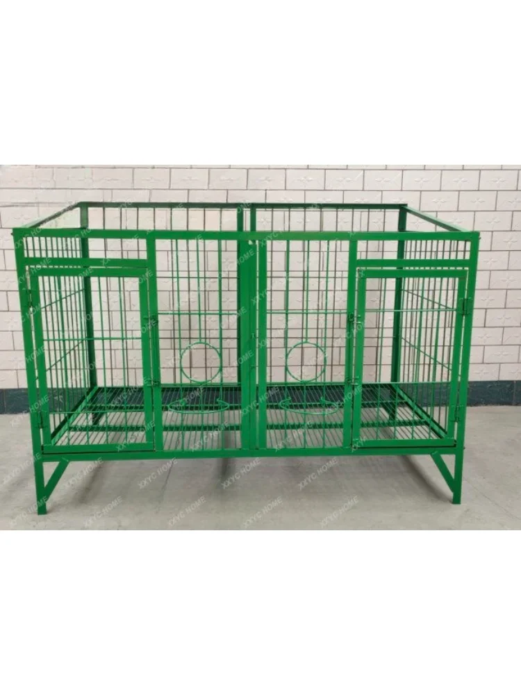 Steel Bar Angle Iron Dog Cage Large Medium-Sized Cage Outdoor Strong and Durable переноска для кошек