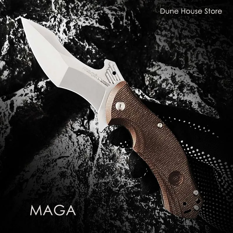 

Viper Knife MAGA Viper Folding Pocket Knife N690 M690 Steel Military Tactical Pocketknife Ceramic Ball Bearings Flax Handle K008