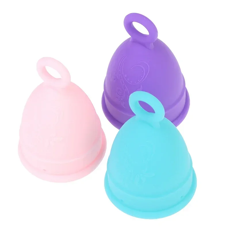 Menstrual Cup Medical Silicone Lady Feminine Hygiene Copa Women Period Soft Grade with Storage Case Leak-proof Reusable Size S/L