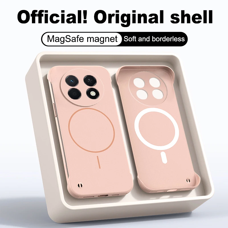 MagSafe Frameless Shockproof Matte Hard PC Case - Ultra Thin Back Cover