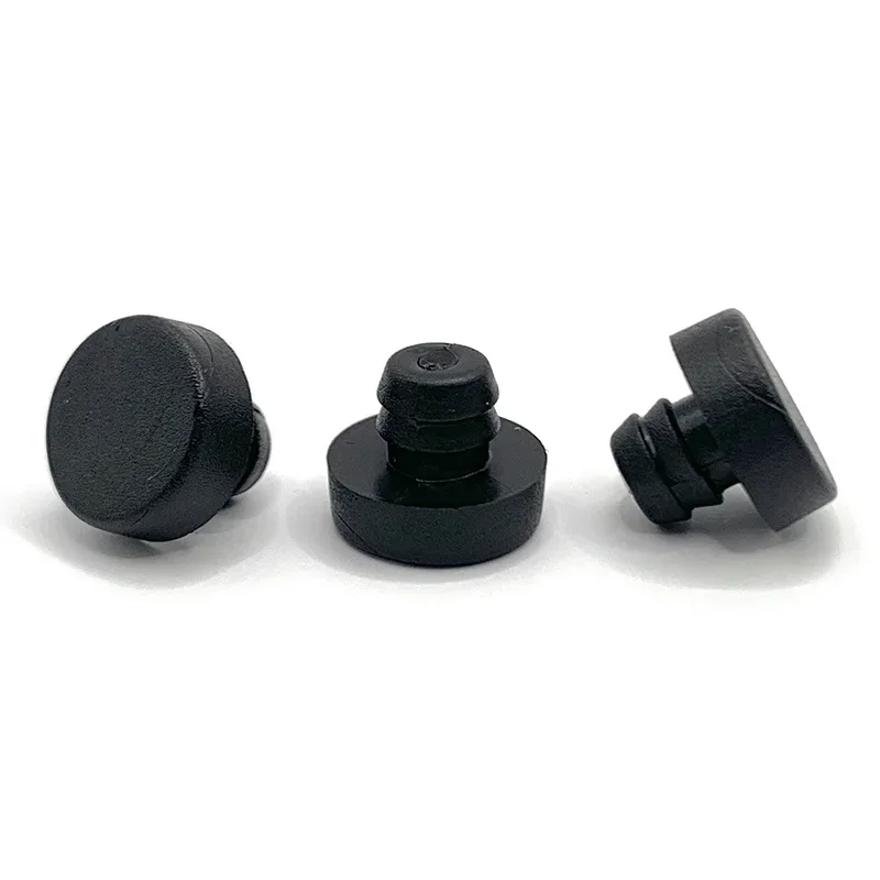 M6.5 Glass Top Table Furniture Embedded Bumper with Stem Rubber Grippers Table Spacers 50Pcs