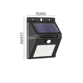 Solar Led Light Outdoor Lamp PIR Motion Sensor LED Wall Lights Sconce Waterproof Solar for Garden Street Lamp Outdoor Lighting 2