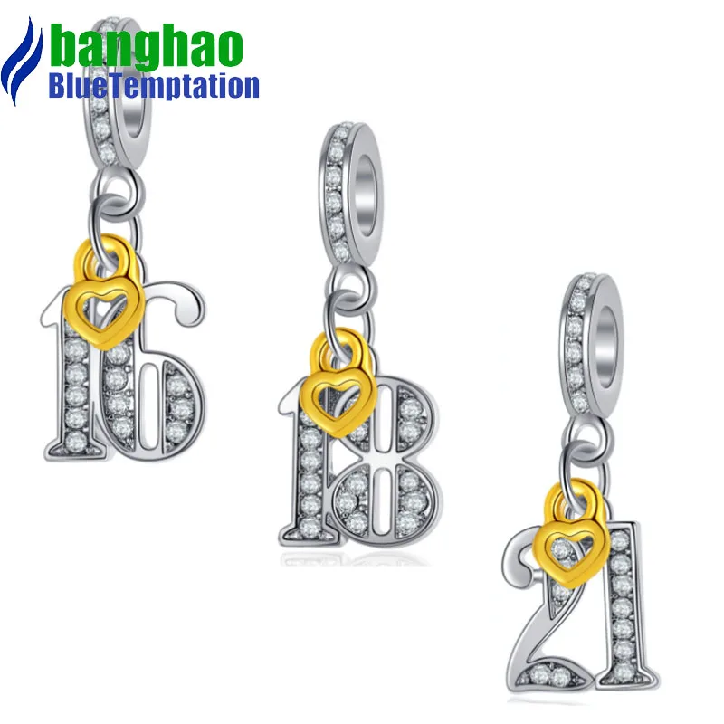 Wholesale DIY Fashion number Charm for making accessories for jewelry alloy pendants bracelets beads DGB1506