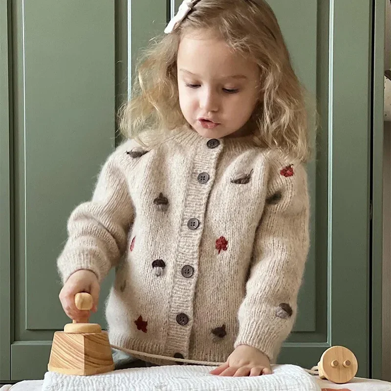 Maglioncino Golfino Lana Neonato Cardigan Maglione Neonato Lana