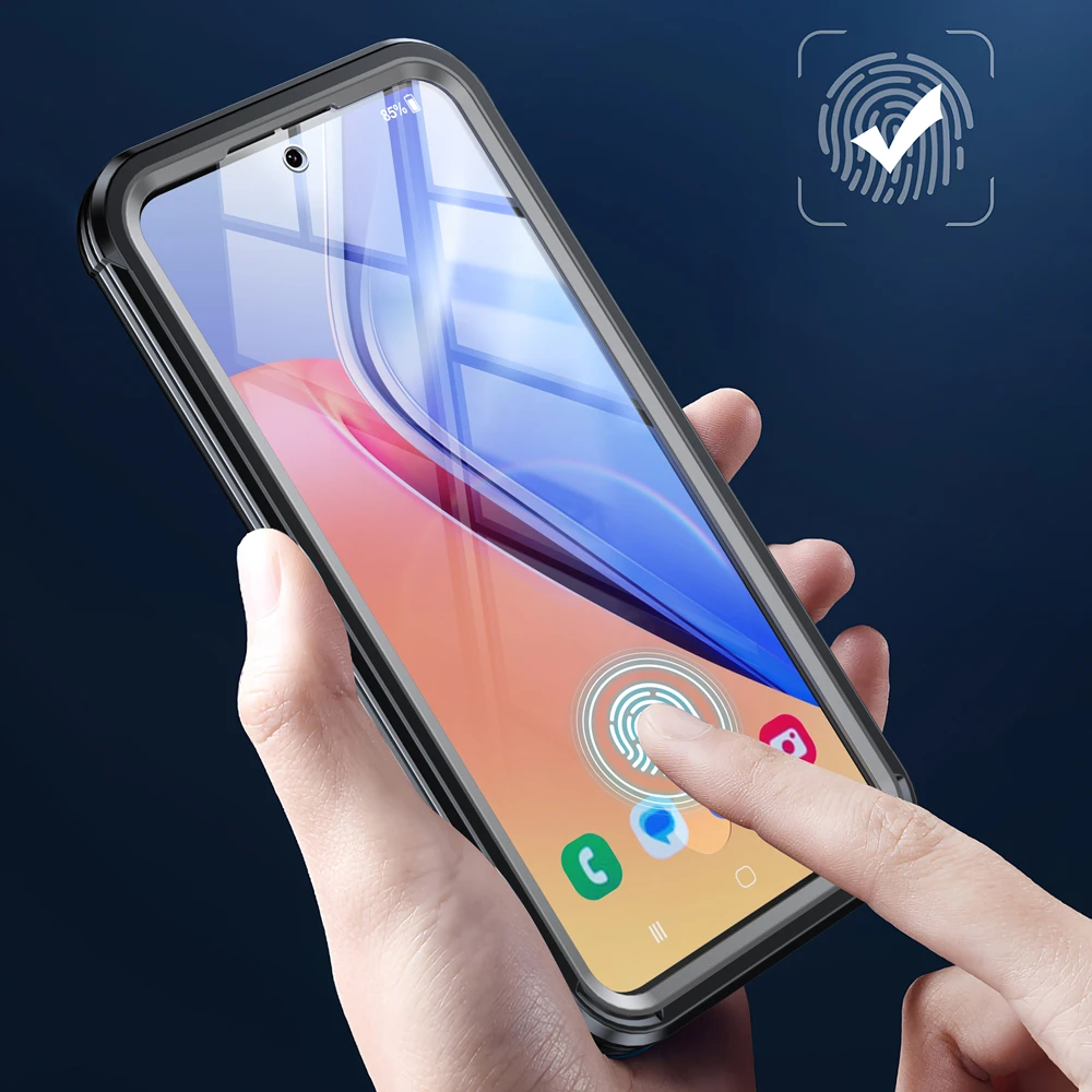 Dual Layer 360° Glass Protection Phone Case – Clear Shockproof with Wireless Charging & MagSafe Compatibility