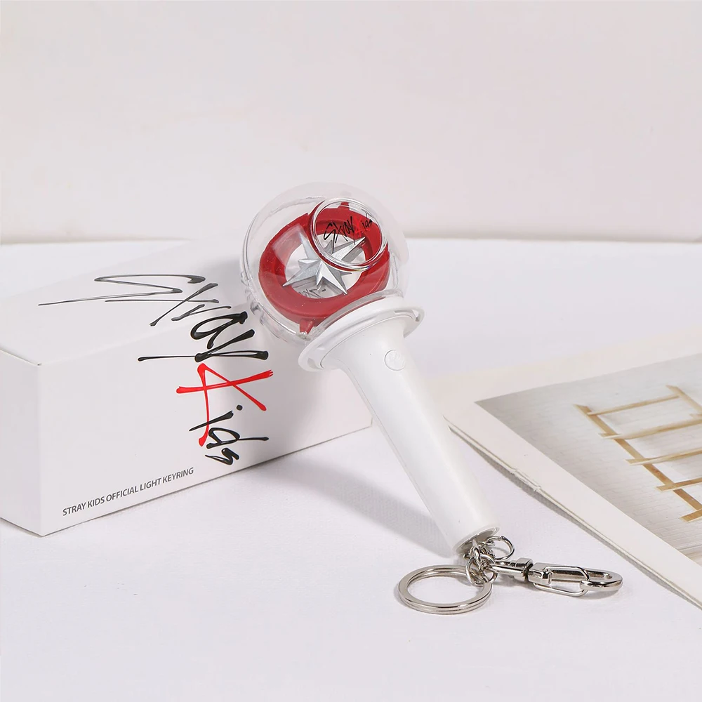 KPOP Stray Kids 12cm Lightstick Keychain Concert Bright Glow Light