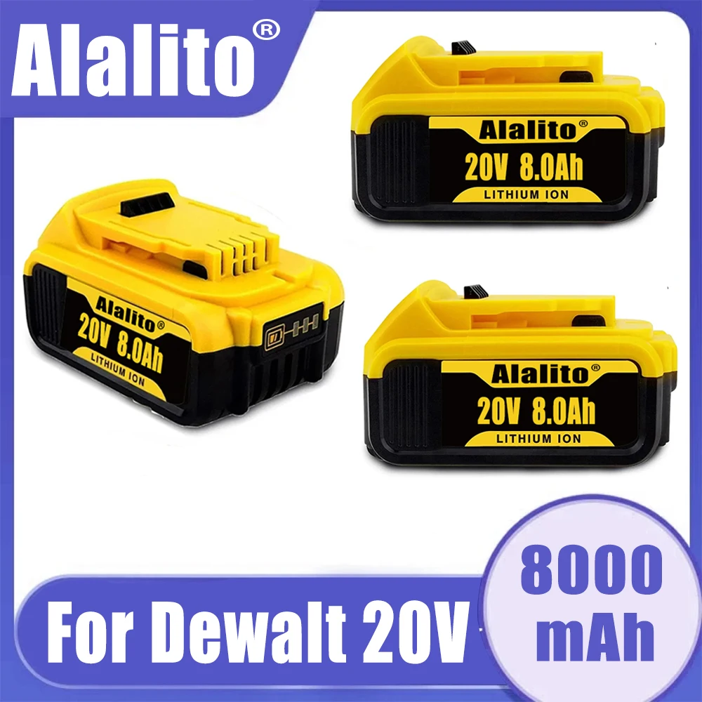 

Original DCB200 20V 8000mAh Lithium Replacement Battery For Dewalt 18V DCB184 DCB200 DCB182 DCB180 DCB181 DCB182 DCB201 DCB206