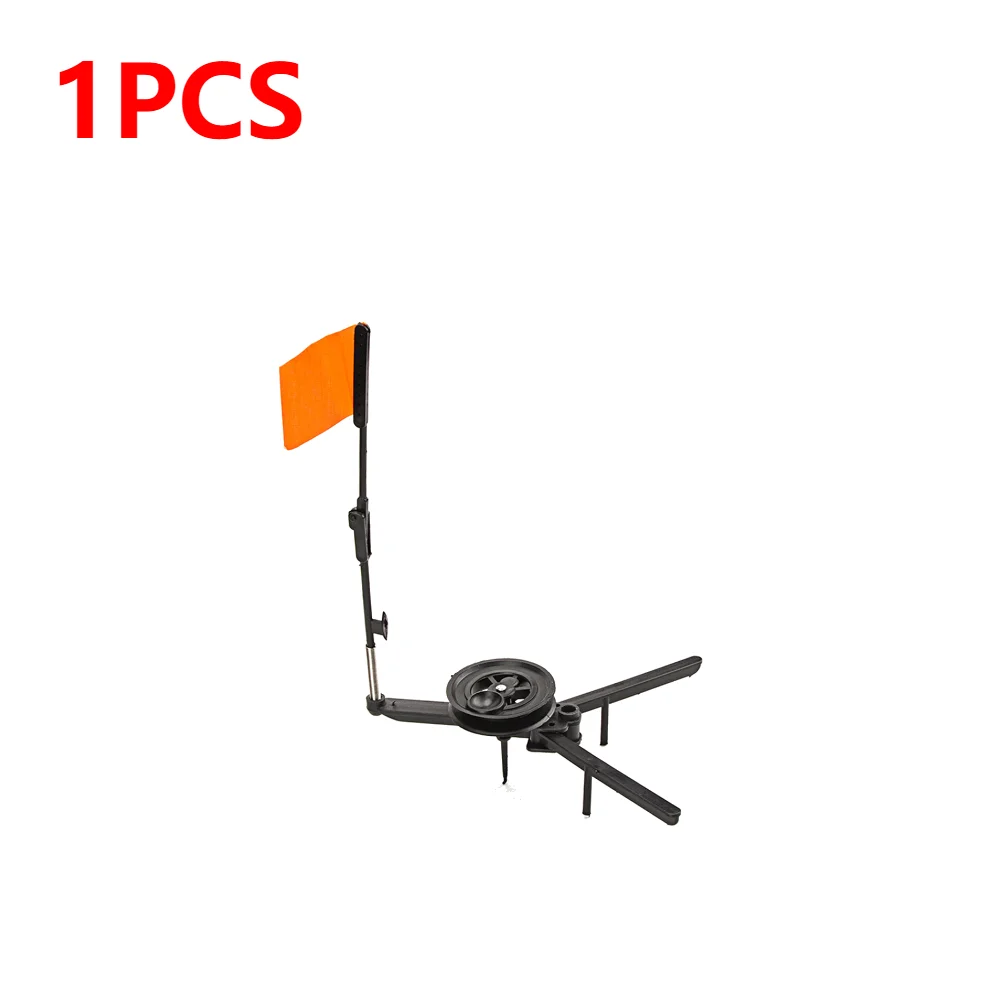 6pcs/set Tip Up Ice Fishing Pole Convenient Braking System Automatically  Winter Ice Fishing Flag Indicator